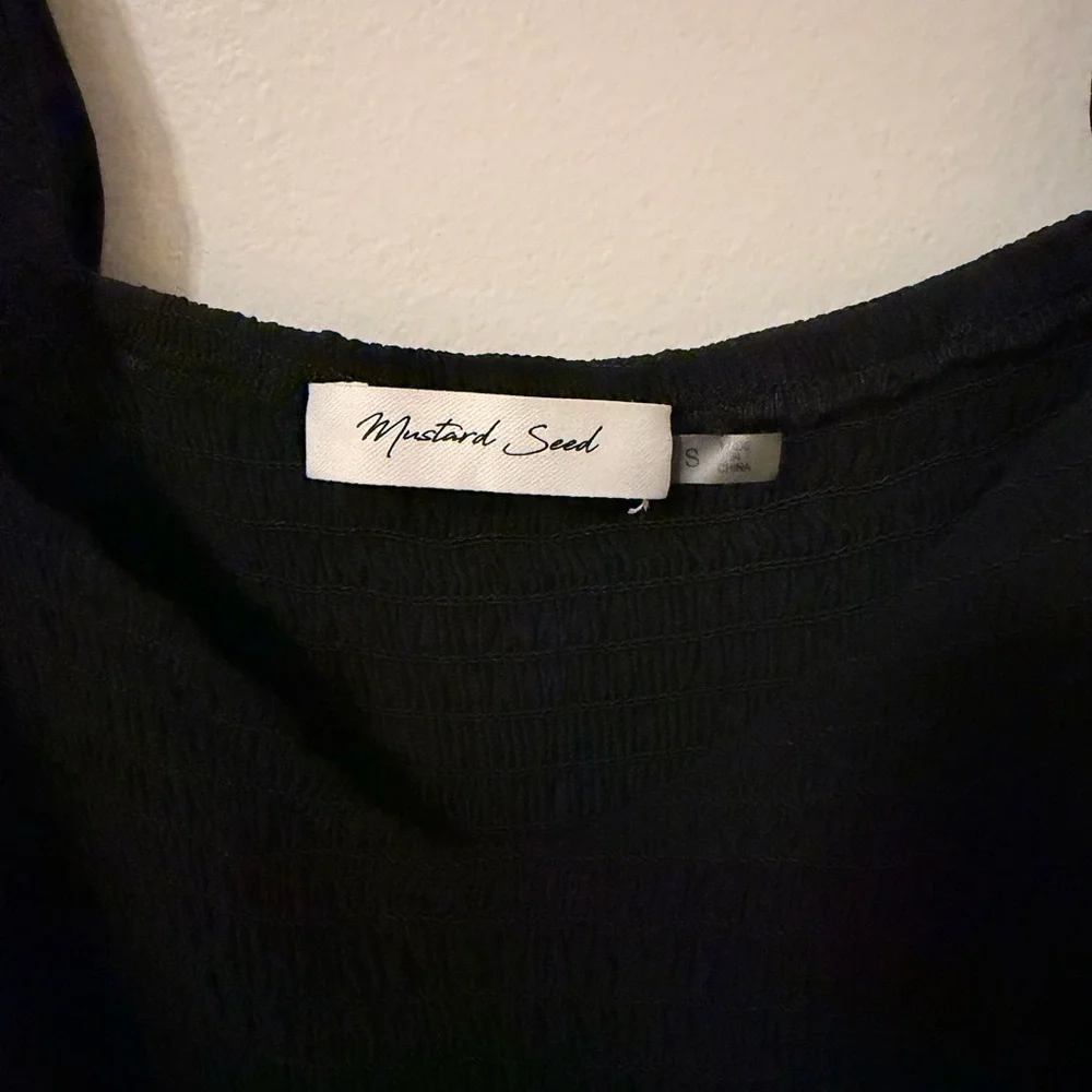 Mustard Seed Black Long Sleeve Dress - Picture 3 of 5